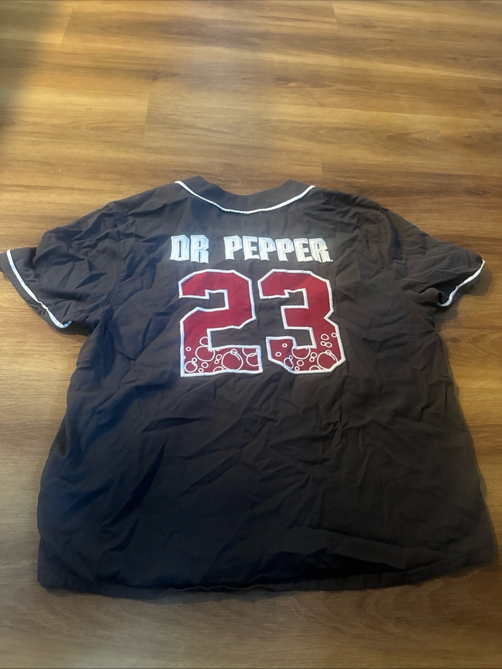 Hollister Boxy Fit Dr. Pepper Graphic Jersey #23 Size XL